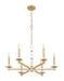 Z-Lite - 3045-6MGLD - Six Light Chandelier - Kaden - Modern Gold