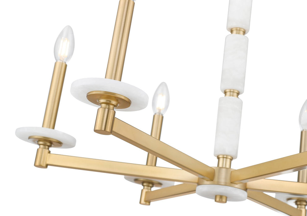 Z-Lite - 3045-6MGLD - Six Light Chandelier - Kaden - Modern Gold