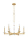 Z-Lite - 3045-6MGLD - Six Light Chandelier - Kaden - Modern Gold