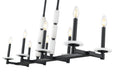 Z-Lite - 3045-8L-MB - Eight Light Linear Chandelier - Kaden - Matte Black