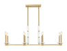 Z-Lite - 3045-8L-MGLD - Eight Light Linear Chandelier - Kaden - Modern Gold