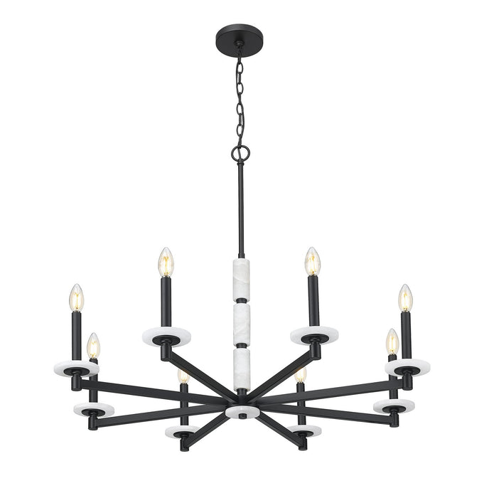 Z-Lite - 3045-8MB - Eight Light Chandelier - Kaden - Matte Black
