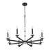 Z-Lite - 3045-8MB - Eight Light Chandelier - Kaden - Matte Black