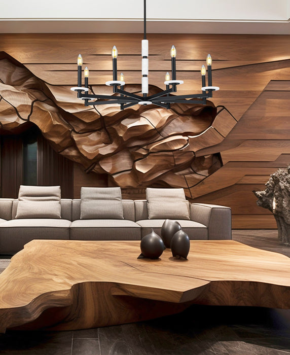 Z-Lite - 3045-8MB - Eight Light Chandelier - Kaden - Matte Black