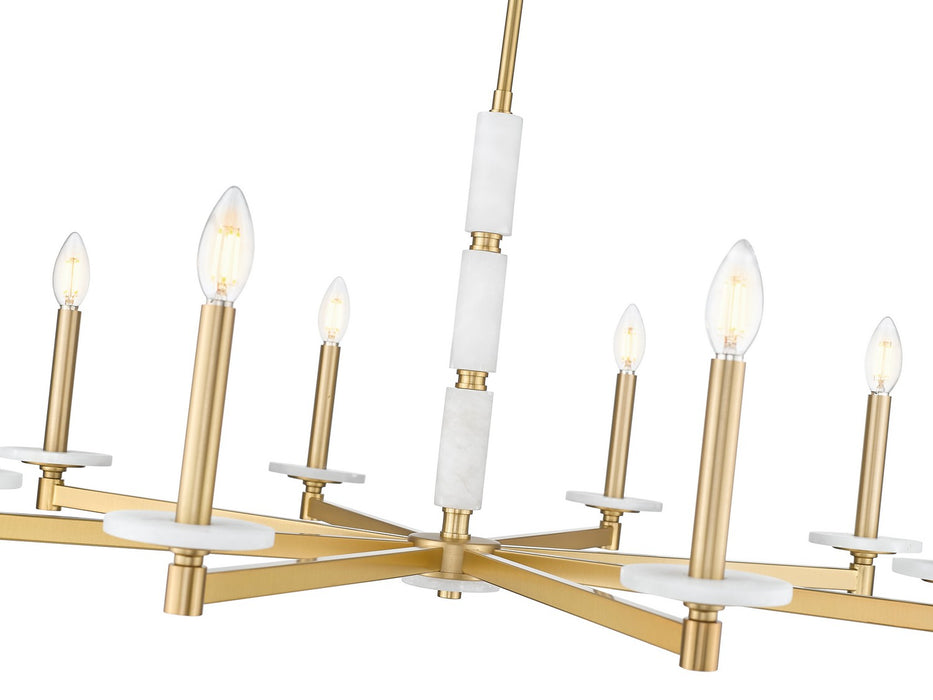 Z-Lite - 3045-8MGLD - Eight Light Chandelier - Kaden - Modern Gold