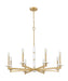 Z-Lite - 3045-8MGLD - Eight Light Chandelier - Kaden - Modern Gold
