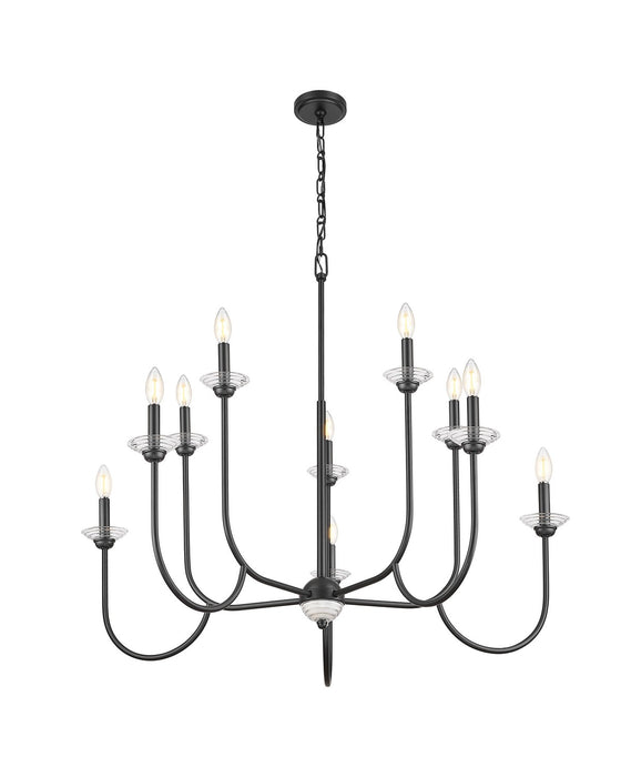 Z-Lite - 352-10MB - Ten Light Chandelier - Allistair - Matte Black