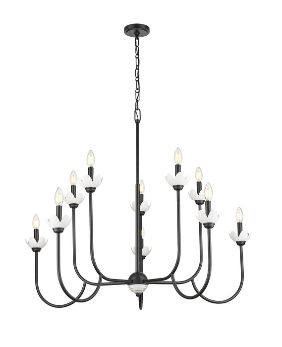 Z-Lite - 352-10MB - Ten Light Chandelier - Allistair - Matte Black