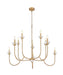 Z-Lite - 352-10MGLD - Ten Light Chandelier - Allistair - Modern Gold