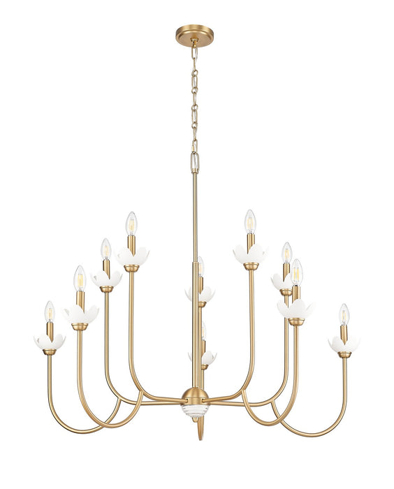 Z-Lite - 352-10MGLD - Ten Light Chandelier - Allistair - Modern Gold