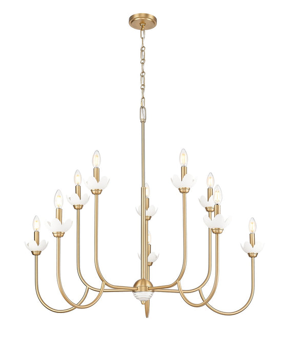 Z-Lite - 352-10MGLD - Ten Light Chandelier - Allistair - Modern Gold