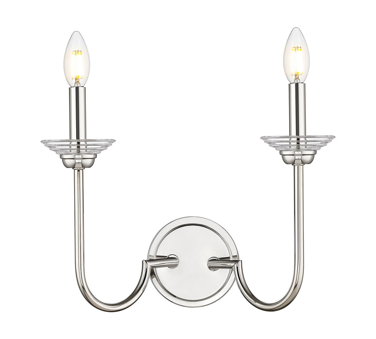 Z-Lite - 352-2S-PN - Two Light Wall Sconce - Allistair - Polished Nickel