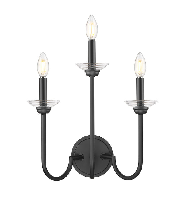 Z-Lite - 352-3S-MB - Three Light Wall Sconce - Allistair - Matte Black