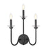Z-Lite - 352-3S-MB - Three Light Wall Sconce - Allistair - Matte Black