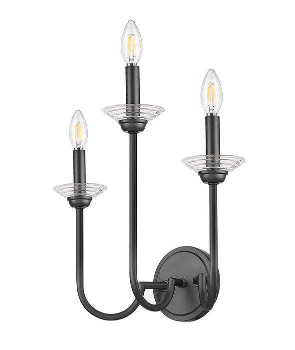 Z-Lite - 352-3S-MB - Three Light Wall Sconce - Allistair - Matte Black