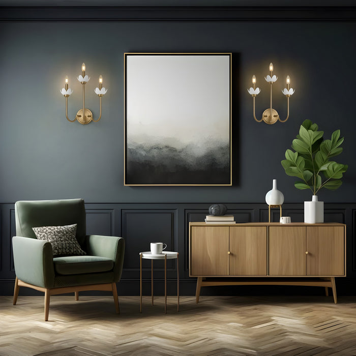 Z-Lite - 352-3S-MGLD - Three Light Wall Sconce - Allistair - Modern Gold