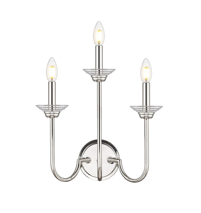 Z-Lite - 352-3S-PN - Three Light Wall Sconce - Allistair - Polished Nickel