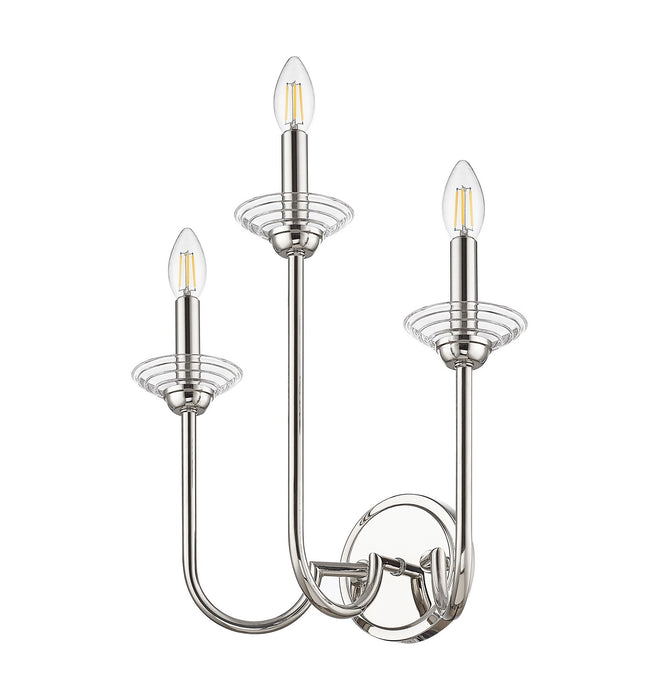 Z-Lite - 352-3S-PN - Three Light Wall Sconce - Allistair - Polished Nickel