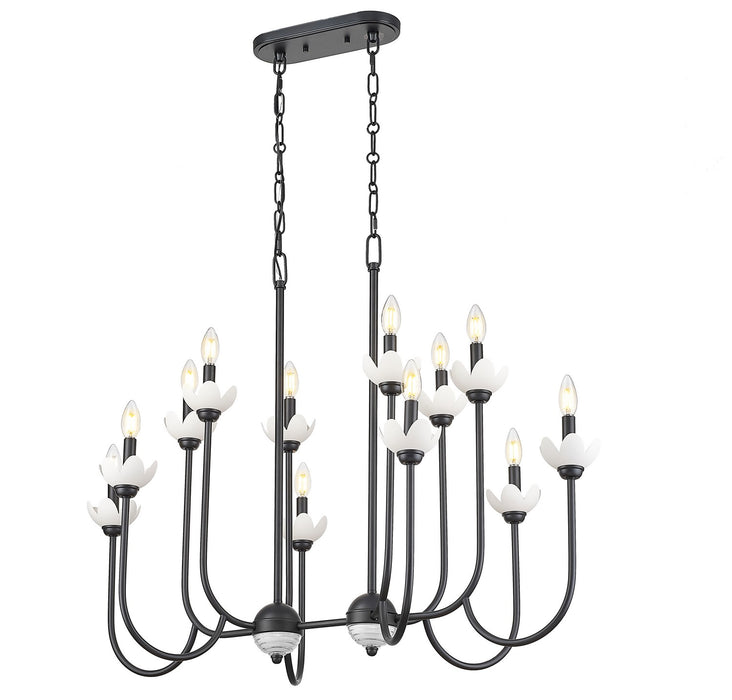 Z-Lite - 352-42L-MB - 12 Light Linear Chandelier - Allistair - Matte Black