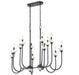 Z-Lite - 352-42L-MB - 12 Light Linear Chandelier - Allistair - Matte Black