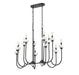 Z-Lite - 352-42L-MB - 12 Light Linear Chandelier - Allistair - Matte Black