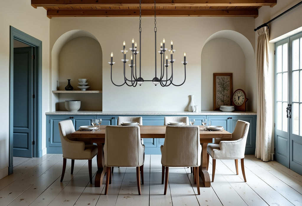 Z-Lite - 352-42L-MB - 12 Light Linear Chandelier - Allistair - Matte Black