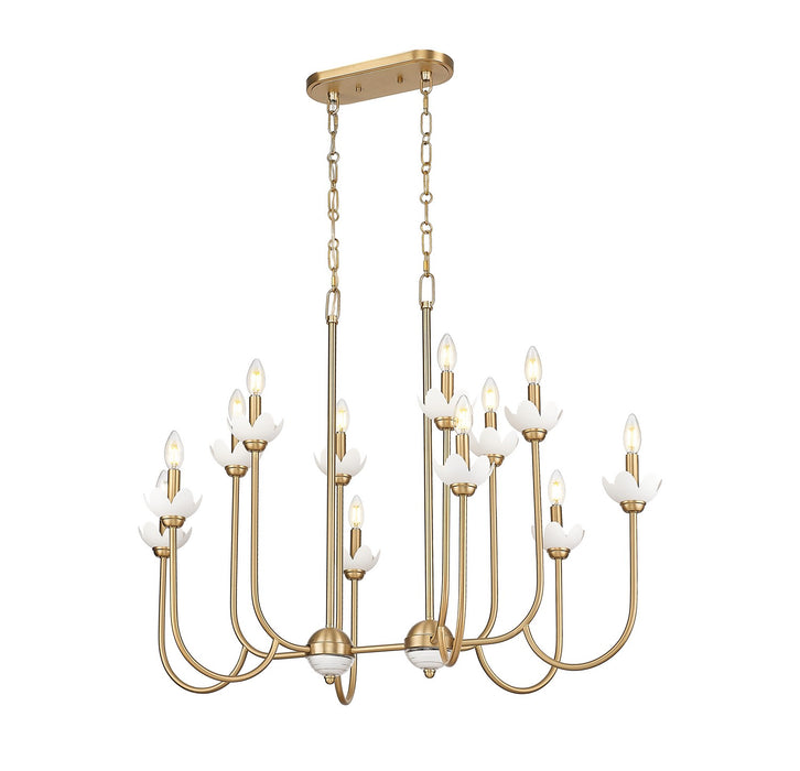 Z-Lite - 352-42L-MGLD - 12 Light Linear Chandelier - Allistair - Modern Gold