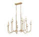 Z-Lite - 352-42L-MGLD - 12 Light Linear Chandelier - Allistair - Modern Gold