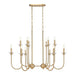 Z-Lite - 352-42L-MGLD - 12 Light Linear Chandelier - Allistair - Modern Gold