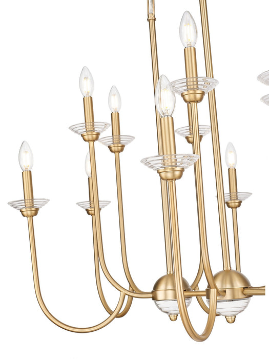 Z-Lite - 352-42L-MGLD - 12 Light Linear Chandelier - Allistair - Modern Gold