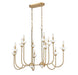 Z-Lite - 352-42L-MGLD - 12 Light Linear Chandelier - Allistair - Modern Gold