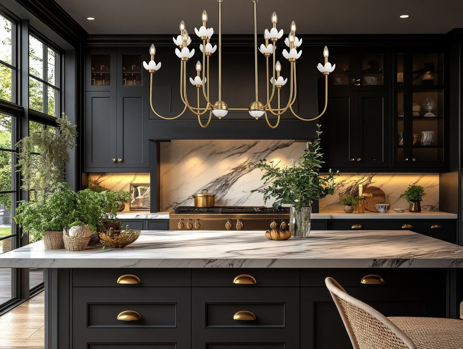 Z-Lite - 352-42L-MGLD - 12 Light Linear Chandelier - Allistair - Modern Gold