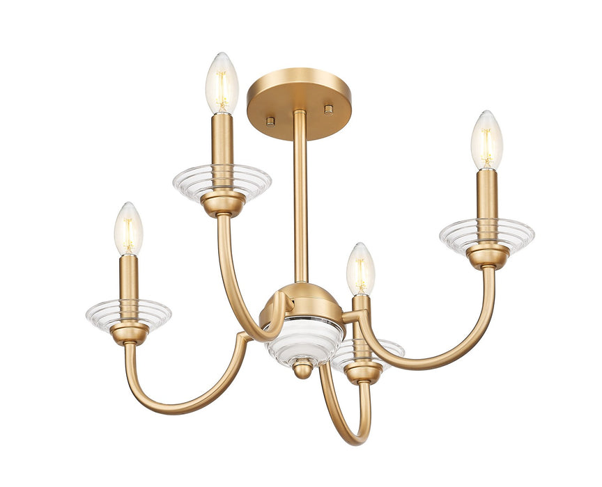 Z-Lite - 352-4SF-MGLD - Four Light Semi Flush Mount - Allistair - Modern Gold