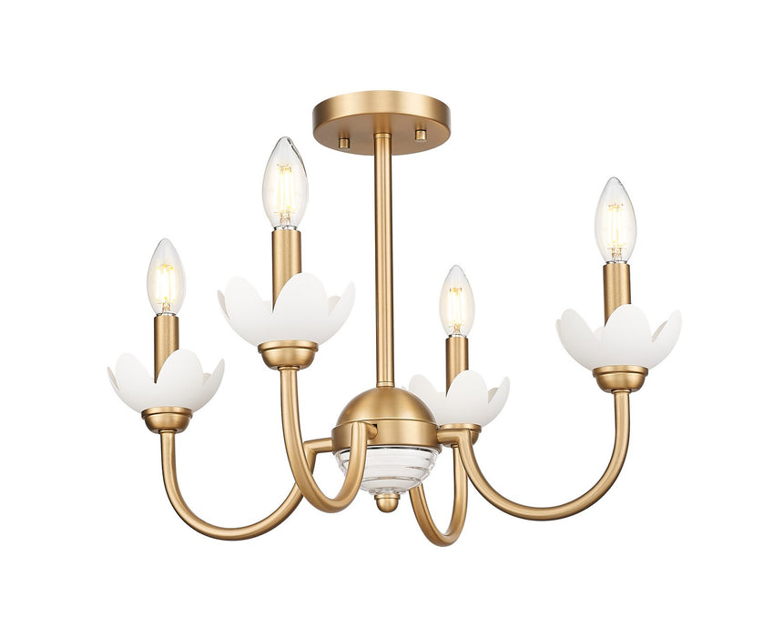 Z-Lite - 352-4SF-MGLD - Four Light Semi Flush Mount - Allistair - Modern Gold