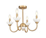 Z-Lite - 352-4SF-MGLD - Four Light Semi Flush Mount - Allistair - Modern Gold