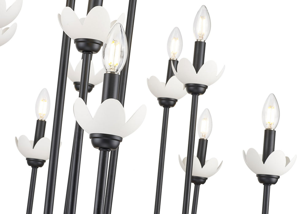 Z-Lite - 352-56L-MB - 16 Light Linear Chandelier - Allistair - Matte Black