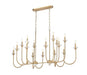 Z-Lite - 352-56L-MGLD - 16 Light Linear Chandelier - Allistair - Modern Gold