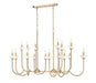 Z-Lite - 352-56L-MGLD - 16 Light Linear Chandelier - Allistair - Modern Gold