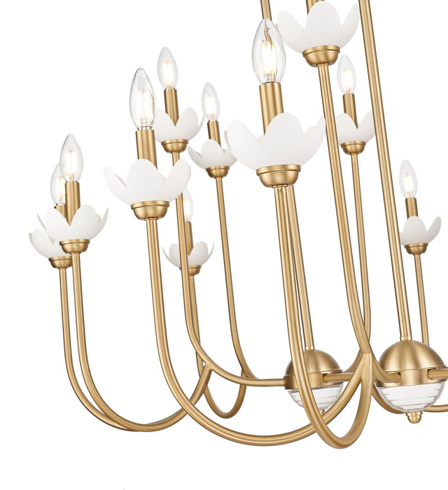 Z-Lite - 352-56L-MGLD - 16 Light Linear Chandelier - Allistair - Modern Gold