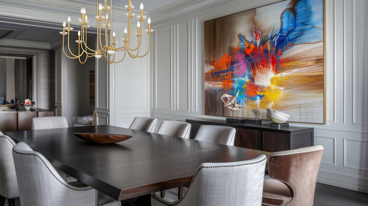 Z-Lite - 352-56L-MGLD - 16 Light Linear Chandelier - Allistair - Modern Gold