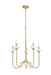 Z-Lite - 352-5MGLD - Five Light Chandelier - Allistair - Modern Gold
