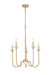 Z-Lite - 352-5MGLD - Five Light Chandelier - Allistair - Modern Gold