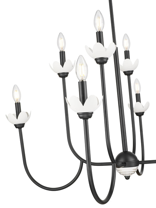 Z-Lite - 352-8MB - Eight Light Chandelier - Allistair - Matte Black