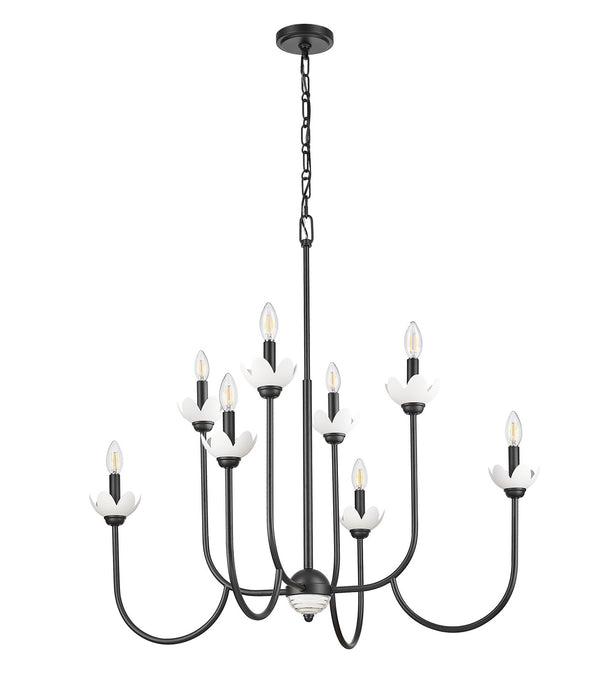 Z-Lite - 352-8MB - Eight Light Chandelier - Allistair - Matte Black