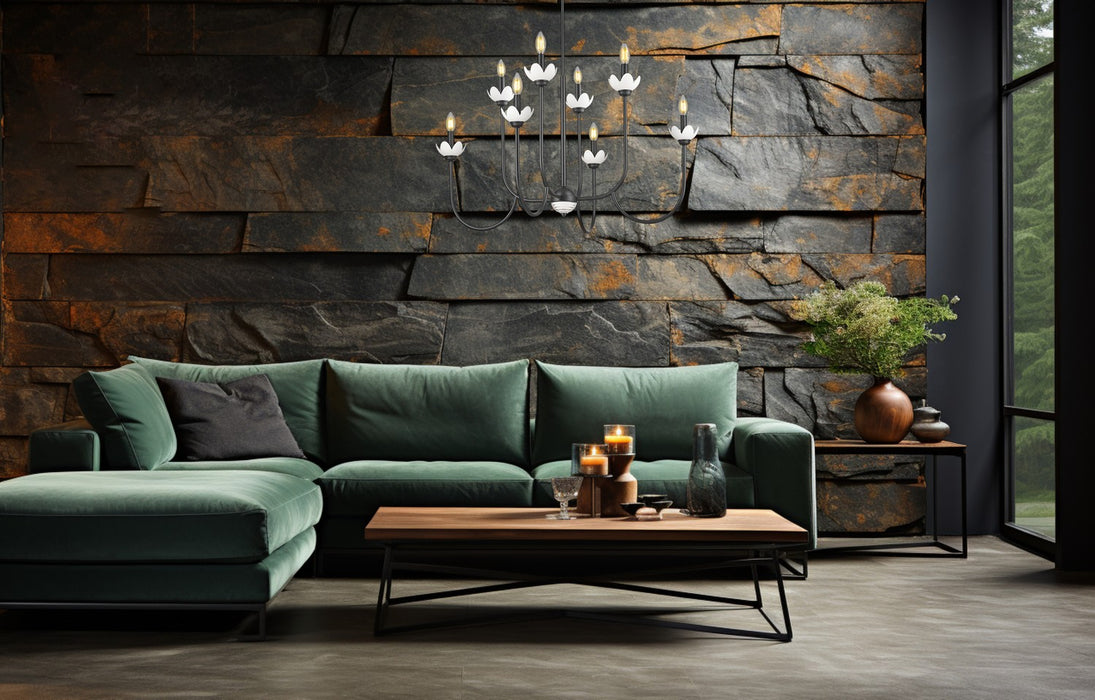 Z-Lite - 352-8MB - Eight Light Chandelier - Allistair - Matte Black