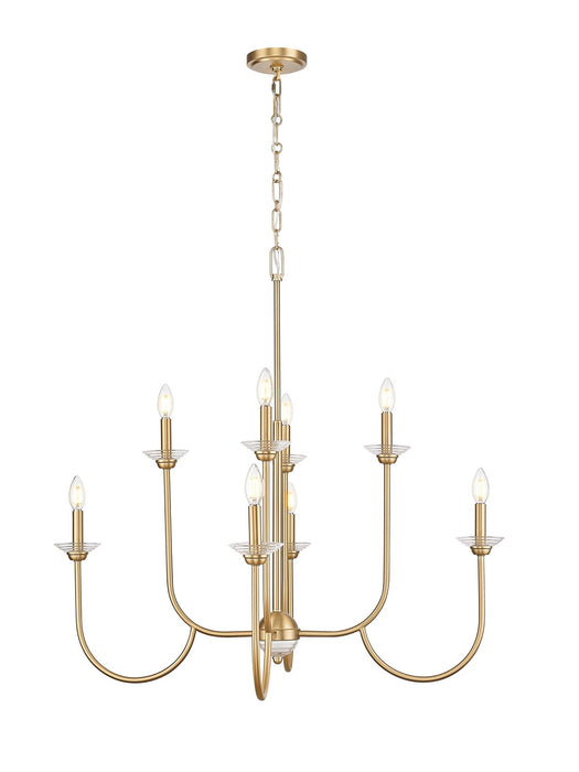 Z-Lite - 352-8MGLD - Eight Light Chandelier - Allistair - Modern Gold