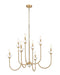 Z-Lite - 352-8MGLD - Eight Light Chandelier - Allistair - Modern Gold