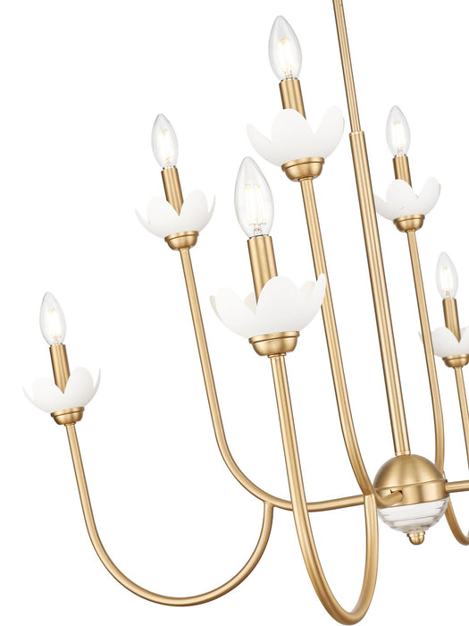 Z-Lite - 352-8MGLD - Eight Light Chandelier - Allistair - Modern Gold