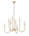 Z-Lite - 352-8MGLD - Eight Light Chandelier - Allistair - Modern Gold