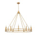 Z-Lite - 4005-12SBR - 12 Light Chandelier - Dennison - Signature Brass